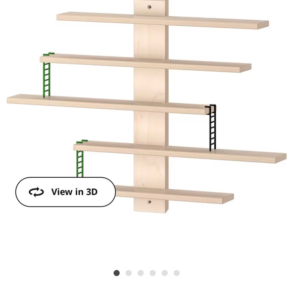 New!! LUSTIGT Wall shelf, 37x37 cm (14 5/8x14 5/8 ") - Picture 2 of 5
